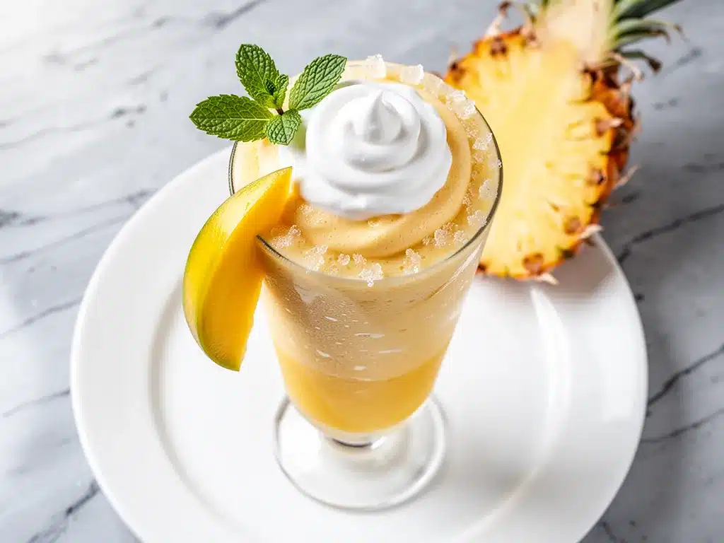 Ultra-Creamy Frozen Mango Pineapple Smoothie 4 Ultra-Creamy Frozen Mango Pineapple Smoothie preparation steps