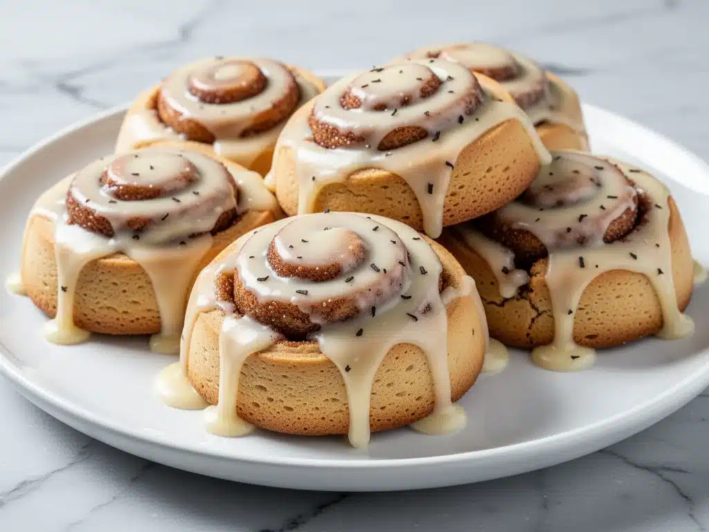 ultra-gooey cinnamon roll cookies - featured image