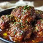 ultra-juicy baked turkey meatballs - featured image