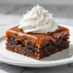 vegan sticky date caramel slice - featured image